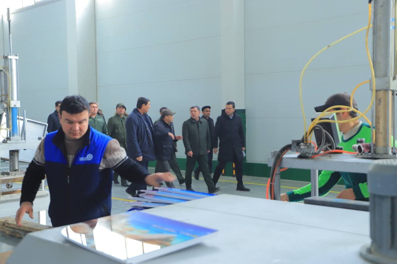 Zomin tumanida “Artel Electronics Zomin” MChJ loyihasi bilan tanishildi