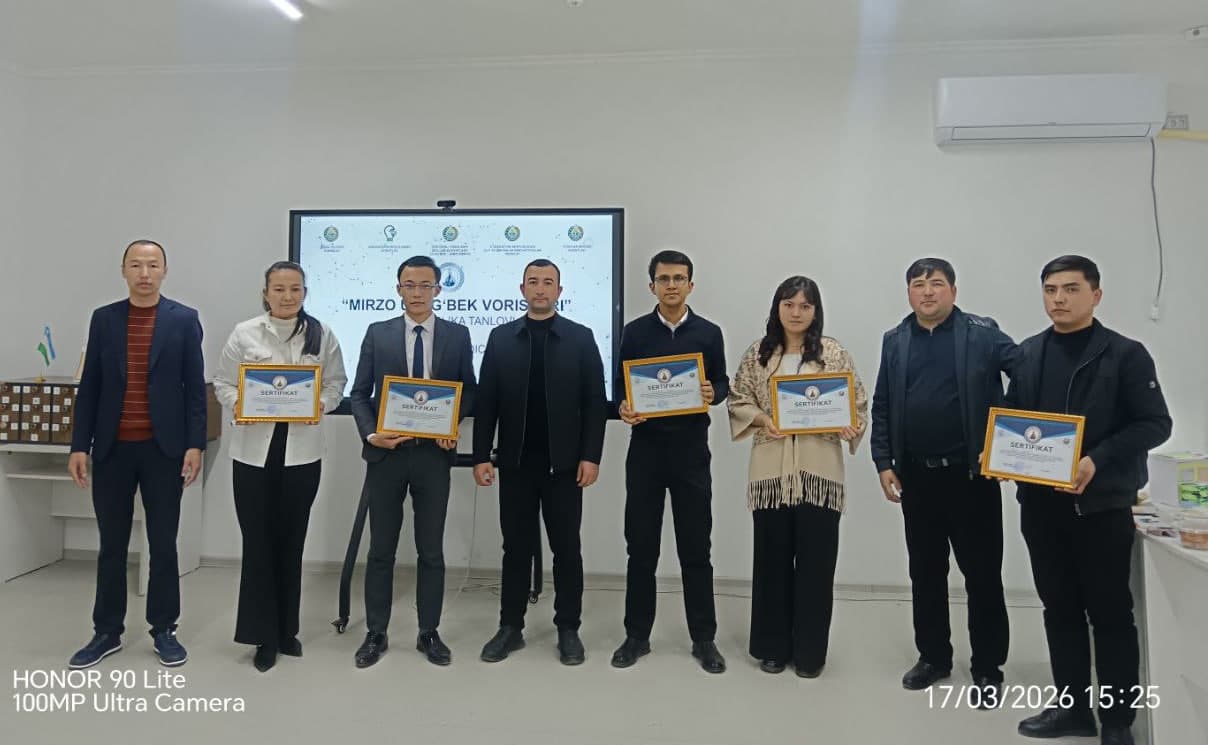 “Mirzo Ulug‘bek vorislari” tanlovining Zomin tuman bosqichi yuqori saviyada o‘tkazildi