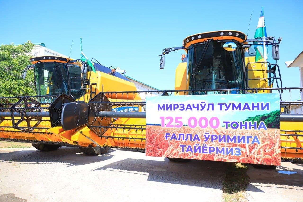 Mirzacho‘lda g‘alla o‘rim-yig‘im mavsumiga tayyorgarlik bo‘yicha ko‘rgazmali seminar o‘tkazildi