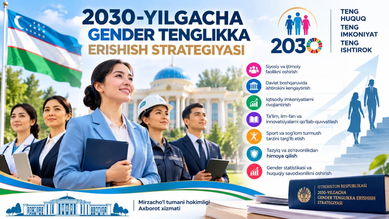 2030-YILGACHA GENDER TENGLIKKA ERISHISH STRATEGIYASI