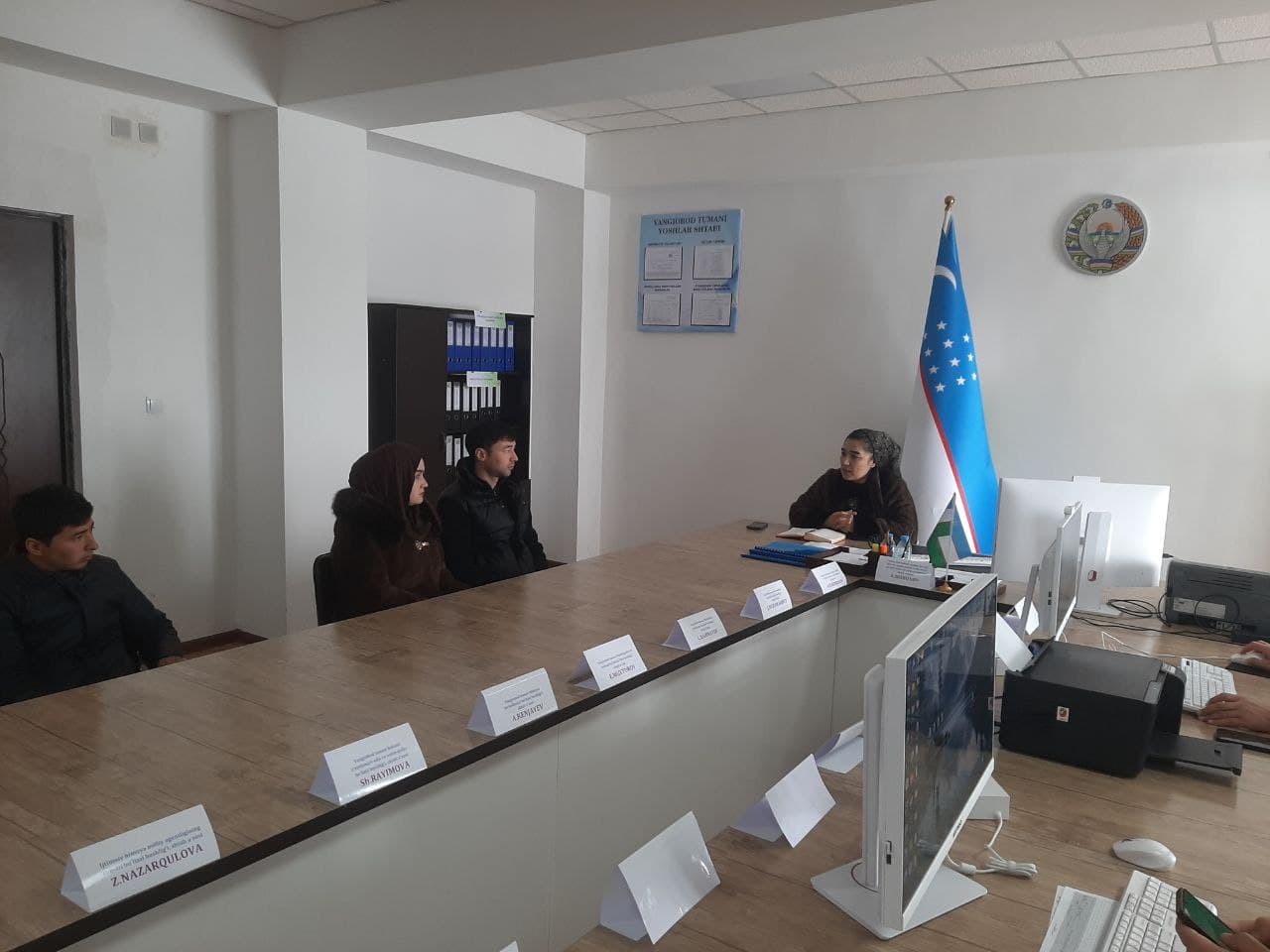 Tumanda yosh nikohlanuvchilar bilan uchrashuv bo‘lib o‘tdi