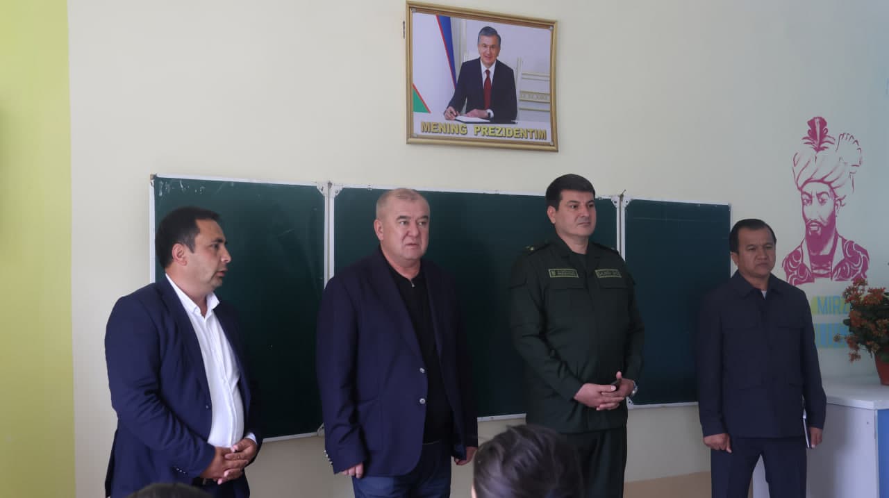 Bitiruvchilar bilan uchrashuv va sport mashg‘uloti o‘tkazildi