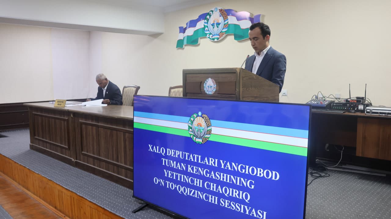 Xalq deputatlari Yangiobod tumani Kengashining navbatdagi sessiyasi bo‘lib o‘tdi
