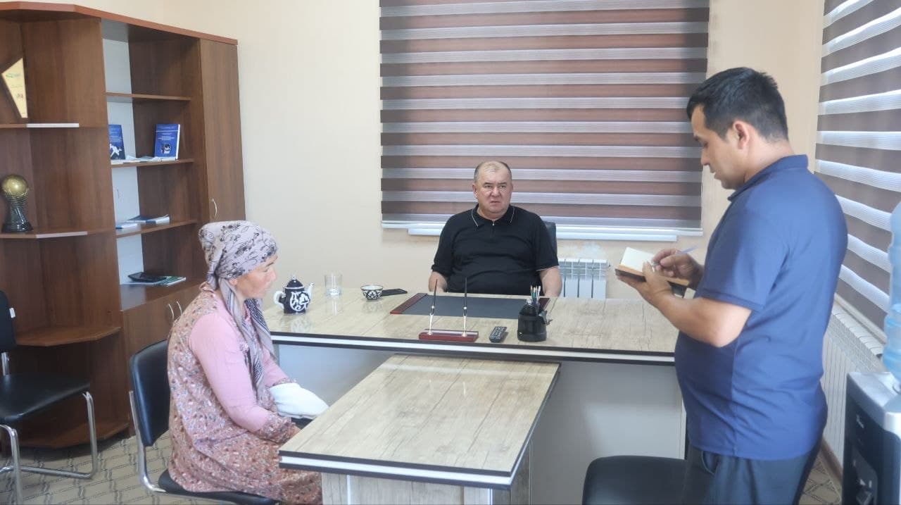 Yangiobod tumani hokimining navbatdagi shaxsiy qabuli o‘tkazildi