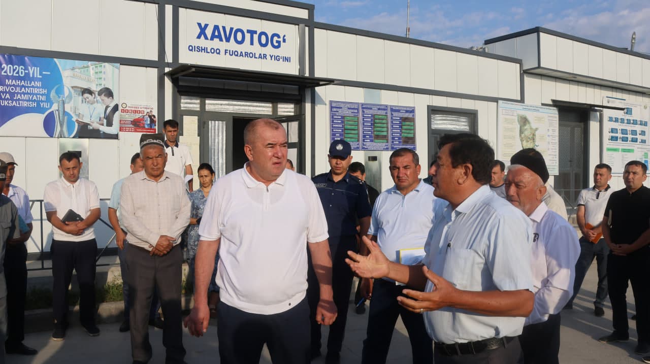 Tuman hokimi Xavotog‘ QFY aholisi bilan uchrashdi