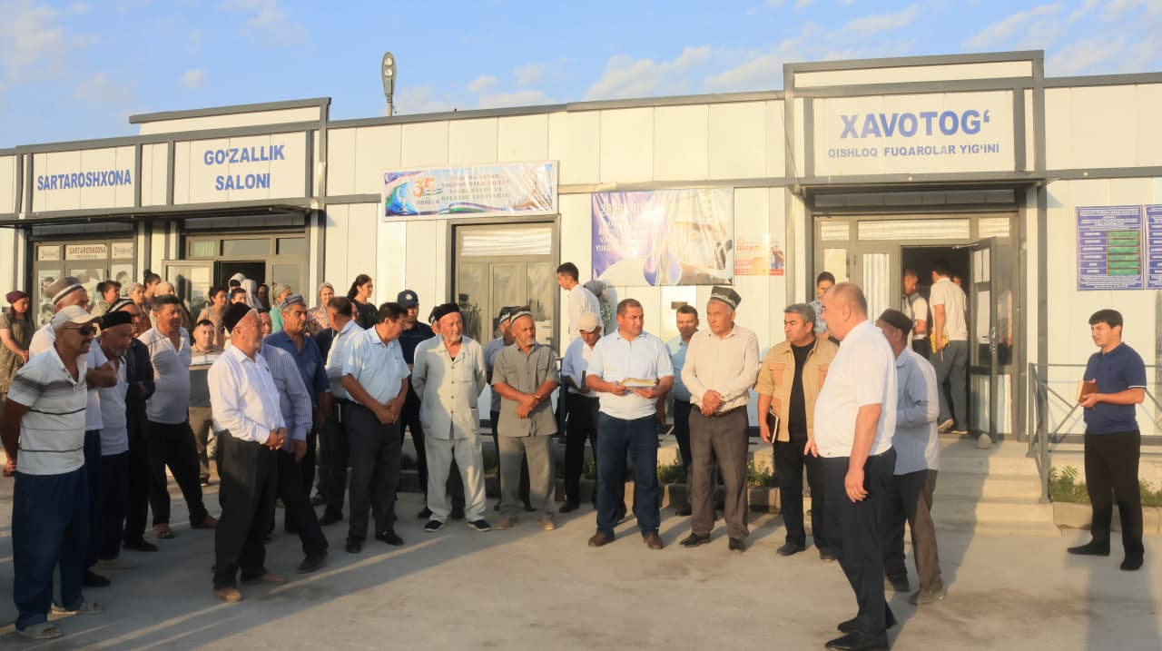 Tuman hokimi Xavotog‘ QFY aholisi bilan uchrashdi