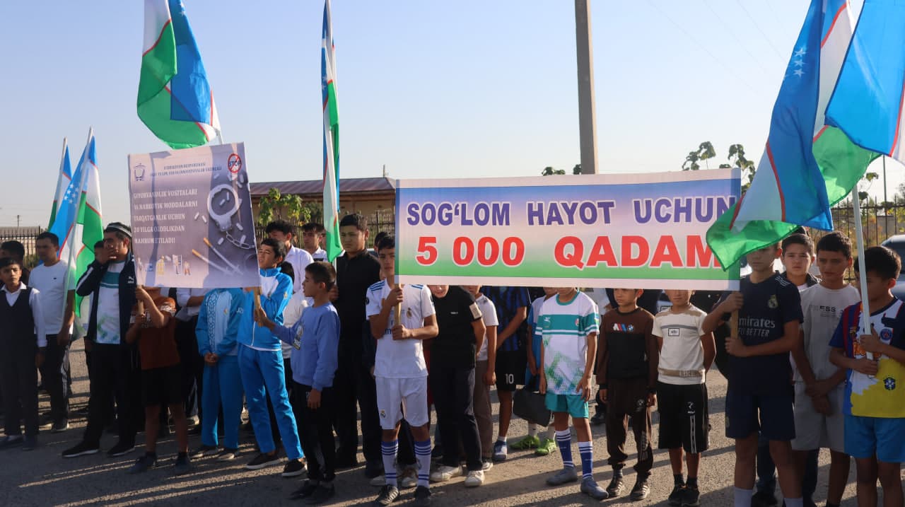 “SOG‘LIQ UCHUN 5000 QADAM” MARAFONI O‘TKAZILDI