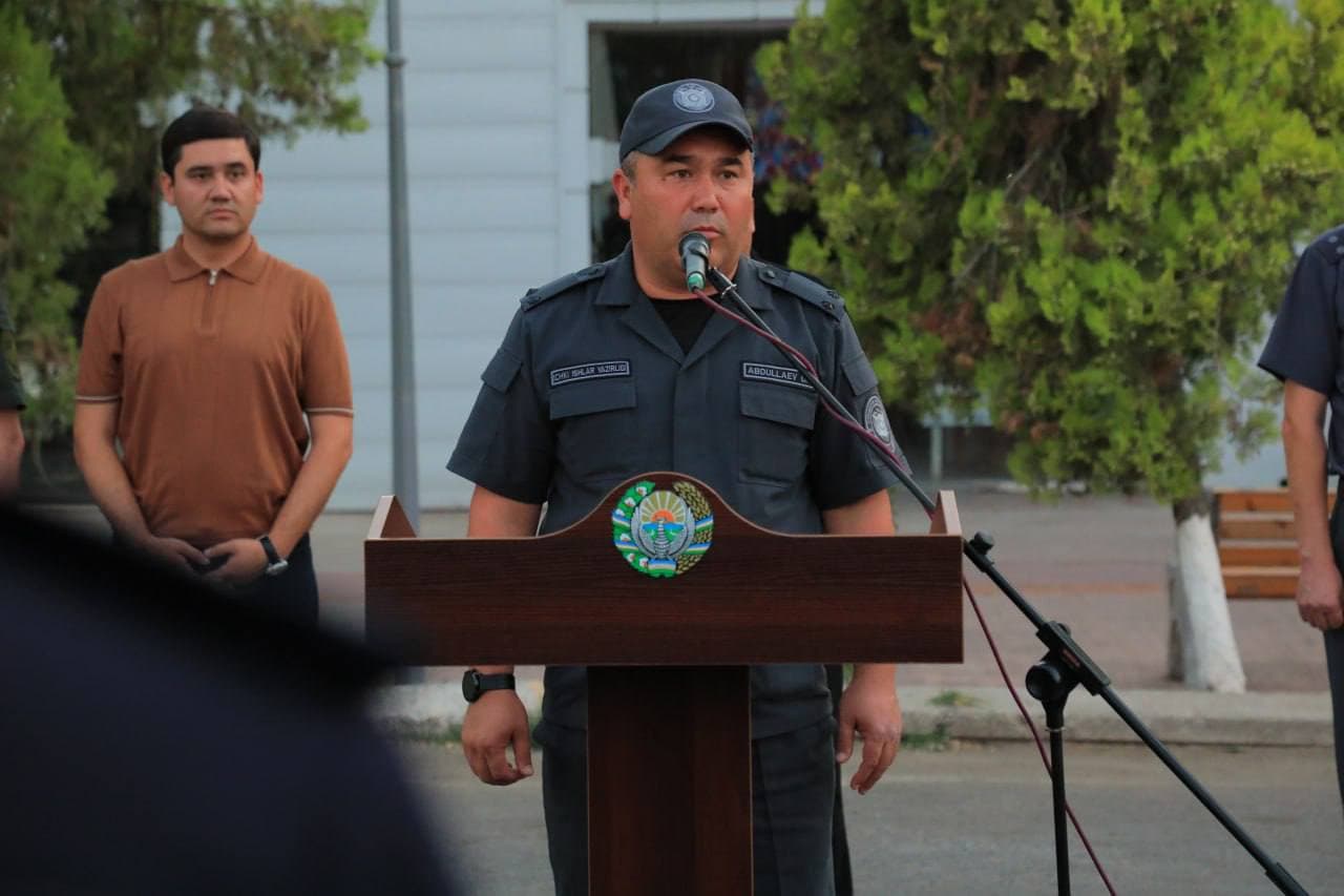 Sirdaryo tumanida “Xavfsiz va sog‘lom yurt” tadbiri doirasida xizmat oldi yo‘riqnomasi o‘tkazildi.