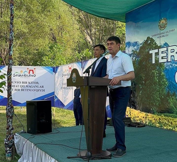 В Самаркандской области открылась туристическая деревня «Терсак»