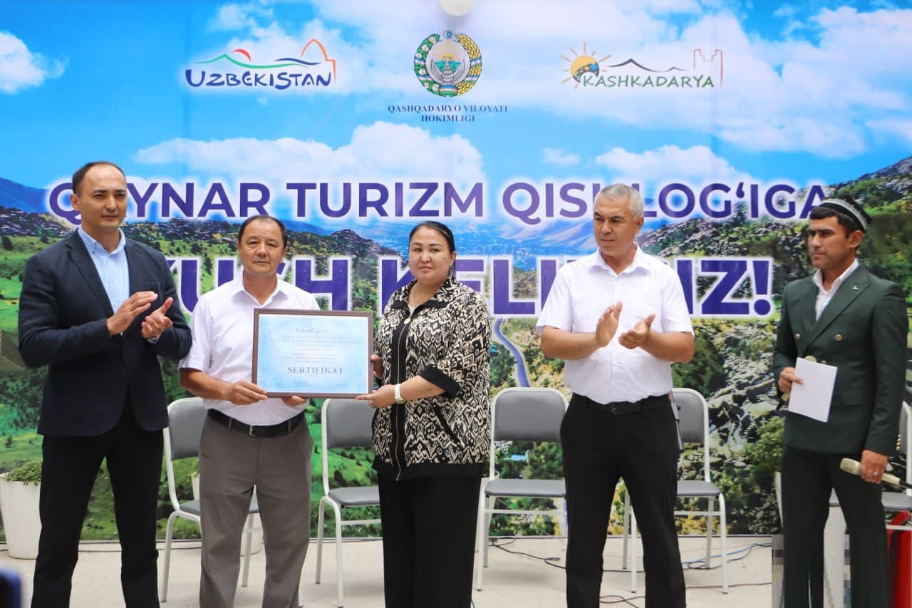 Селам «Кайнар» и «Башир» Кашкадарьинской области официально присвоен статус «Туристической деревни»