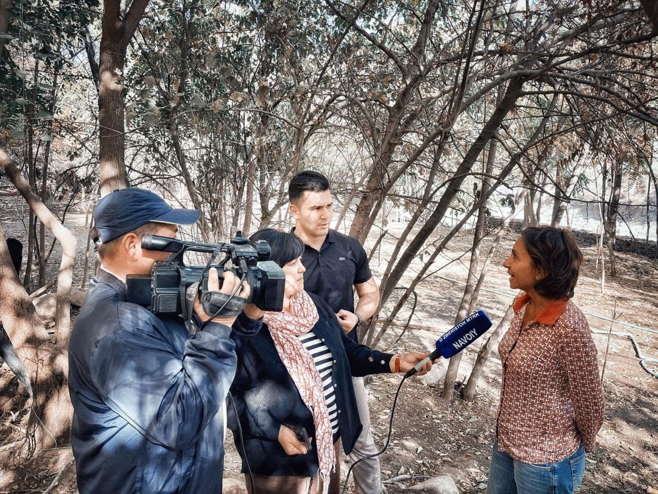 Творческая группа итальянского телеканала “Rai 3” в Узбекистане