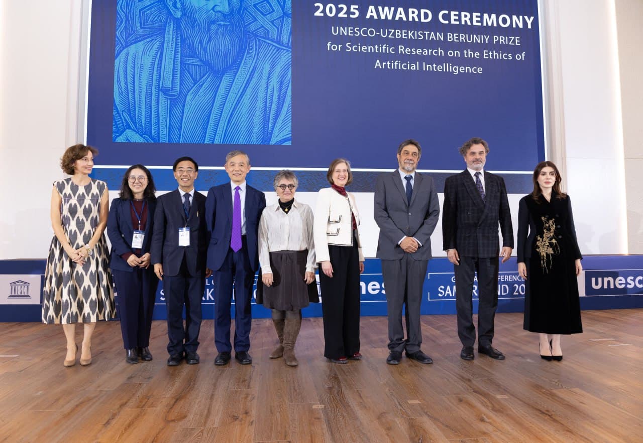 The laureates of the UNESCO–Uzbekistan Beruniy International Prize were announced in Samarkand