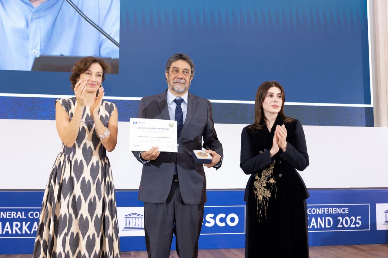 The laureates of the UNESCO–Uzbekistan Beruniy International Prize were announced in Samarkand