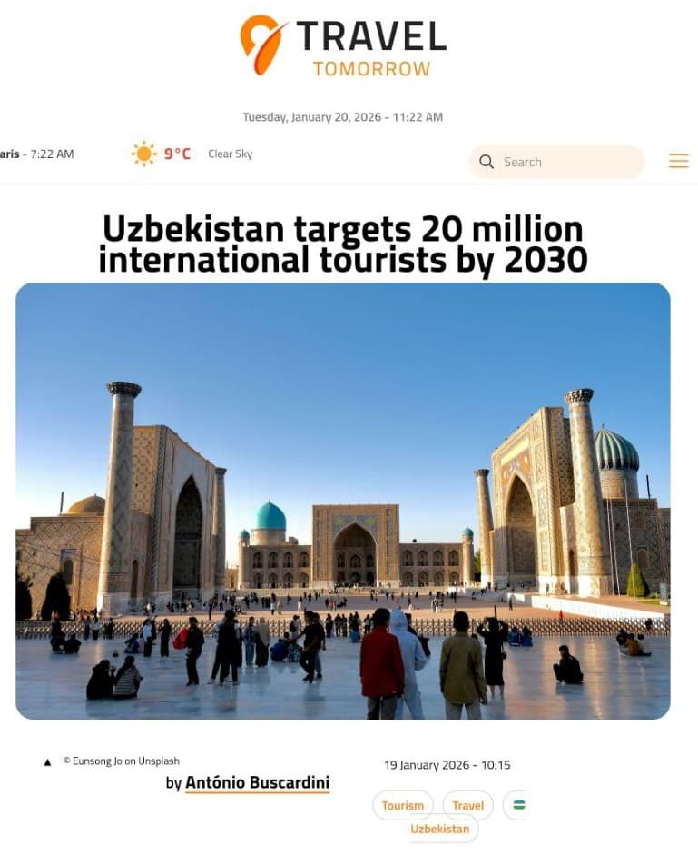 Uzbekistan’s tourism development in the international media spotlight