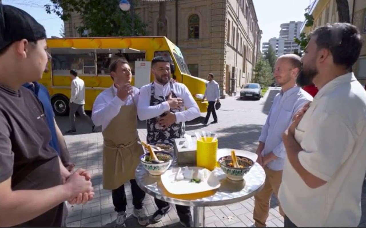 Russia’s “Channel One” presents Tashkent in the show “Chefs on Wheels”
