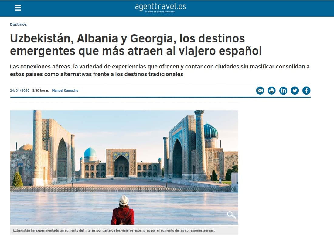 Ispaniyalik sayyohlarning O‘zbekistonga qiziqishi ortmoqda