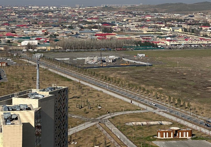 На территории Silk Road Samarkand строится канатная дорога