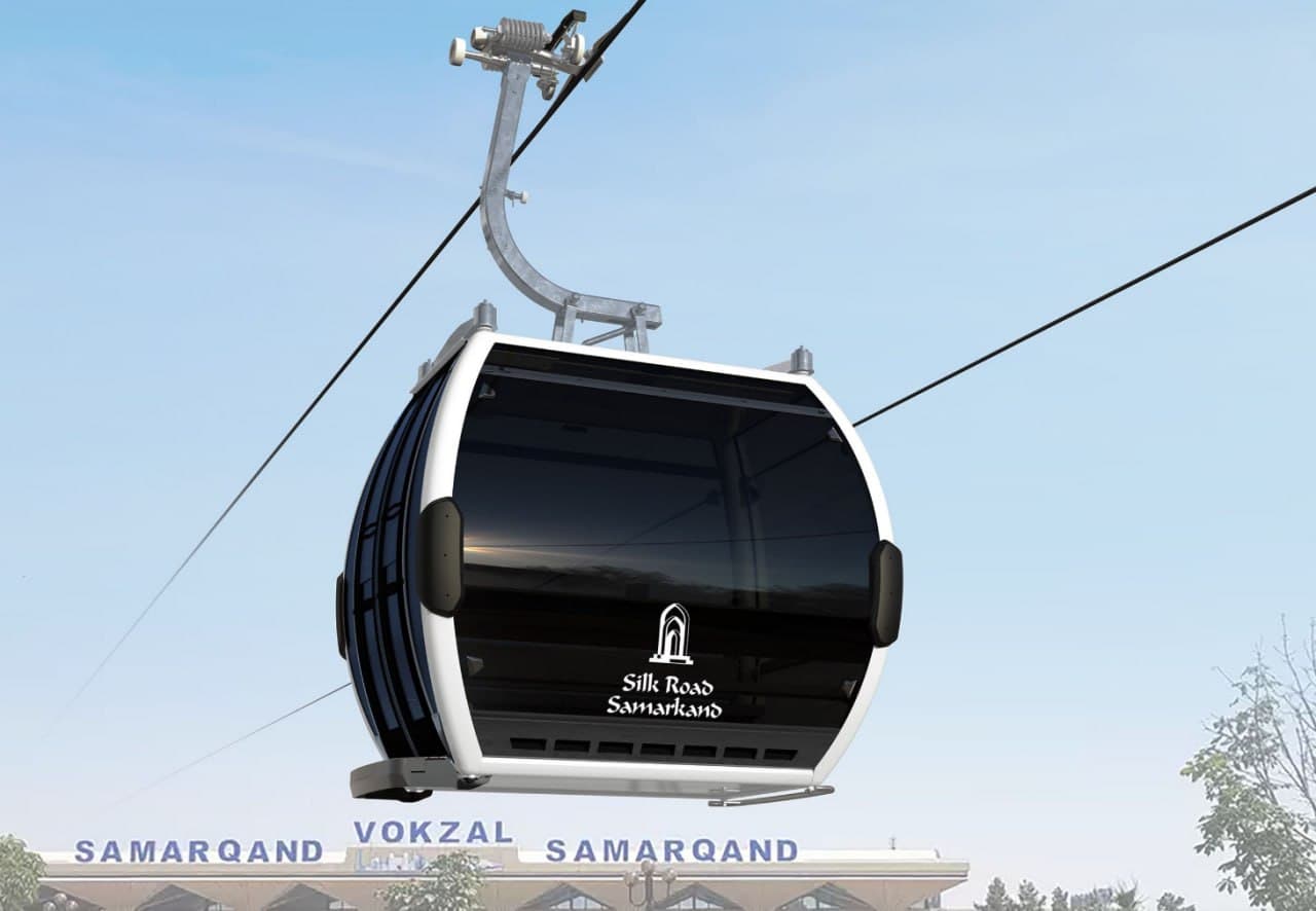 На территории Silk Road Samarkand строится канатная дорога