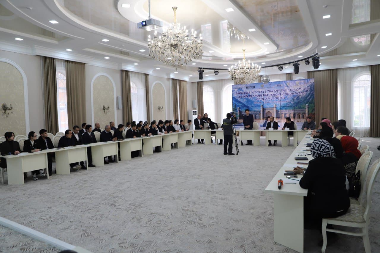 Farg‘ona viloyatida turizm sohasini rivojlantirish masalalariga bag‘ishlangan ochiq muloqot o‘tkazildi