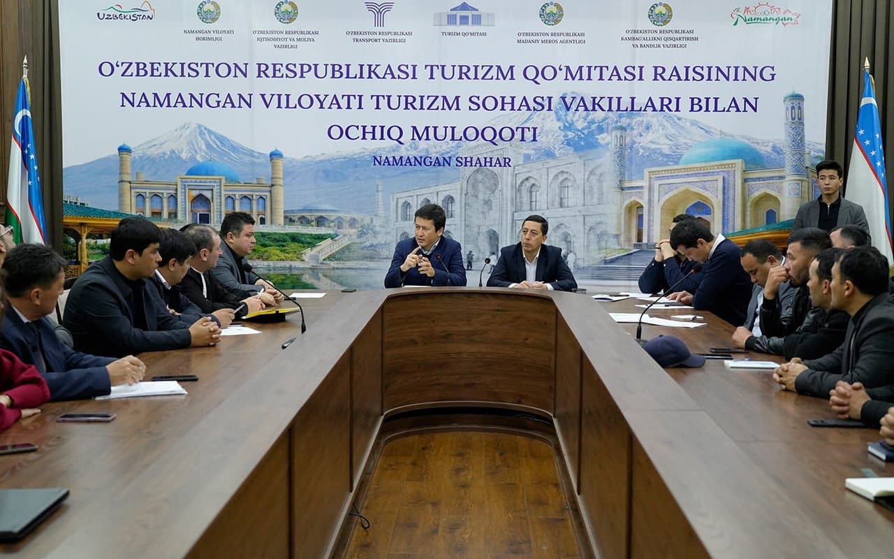 В Наманганской области состоялся открытый диалог с предпринимателями туристической сферы