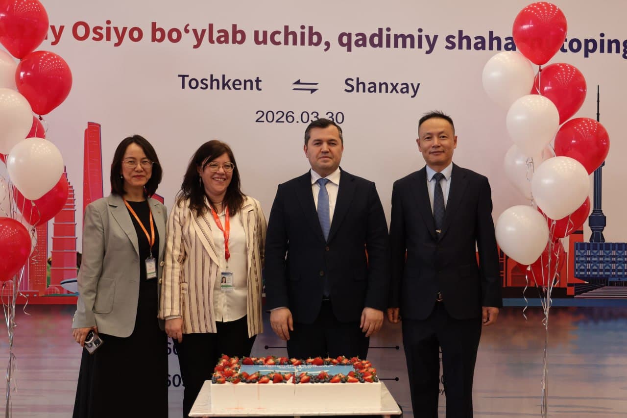 “China Eastern” has connected Tashkent and Shanghai with a direct air route