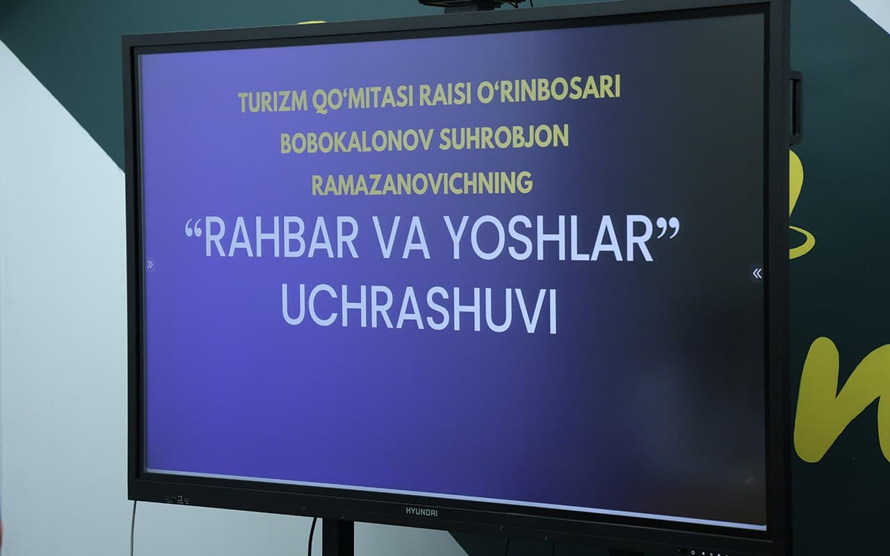 Turizm qo‘mitasida rais o‘rinbosarining yoshlar bilan uchrashuvi bo‘lib o‘tdi