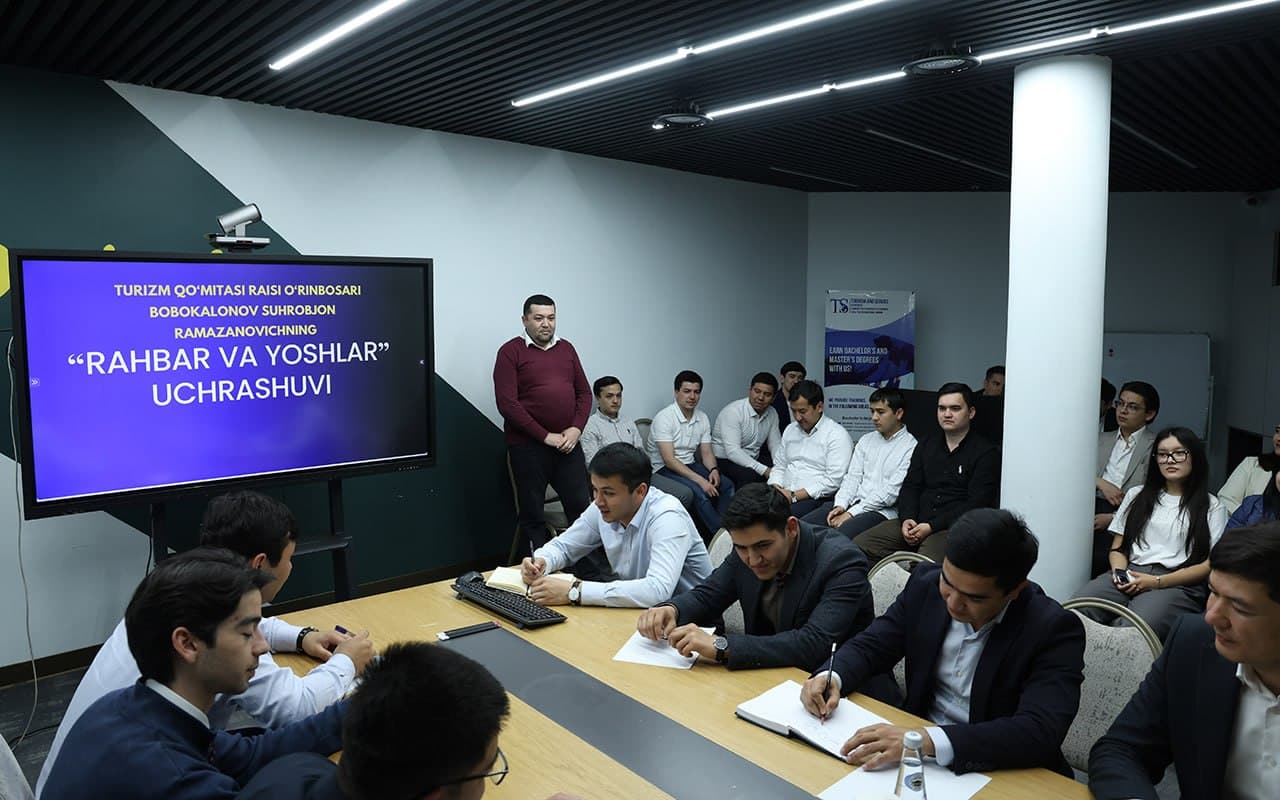 Turizm qo‘mitasida rais o‘rinbosarining yoshlar bilan uchrashuvi bo‘lib o‘tdi