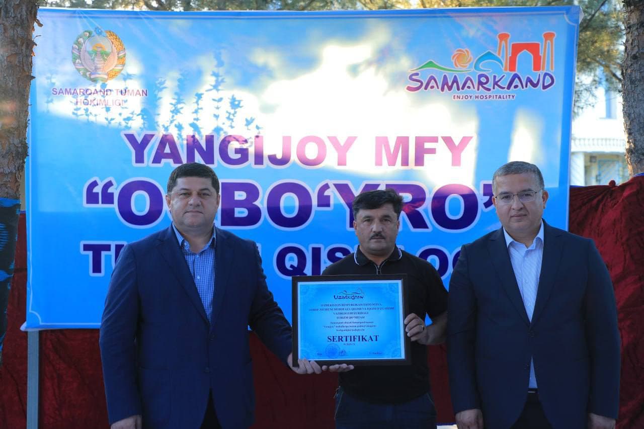 Yangijoy mahalla granted “Tourist Village” status