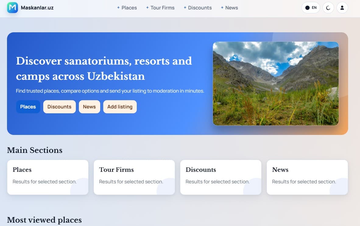 A new startup project for the digitalization of tourism infrastructure has been presented