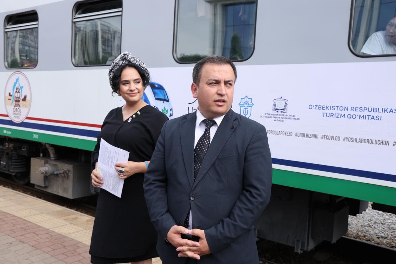 “Orol dengiziga poyezd” aksiyasi yoshlarni turizm va ekologiya atrofida birlashtirmoqda