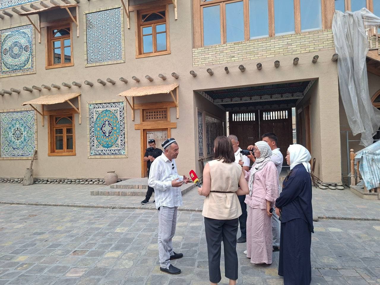 An info tour has been organized for Kyrgyz media representatives