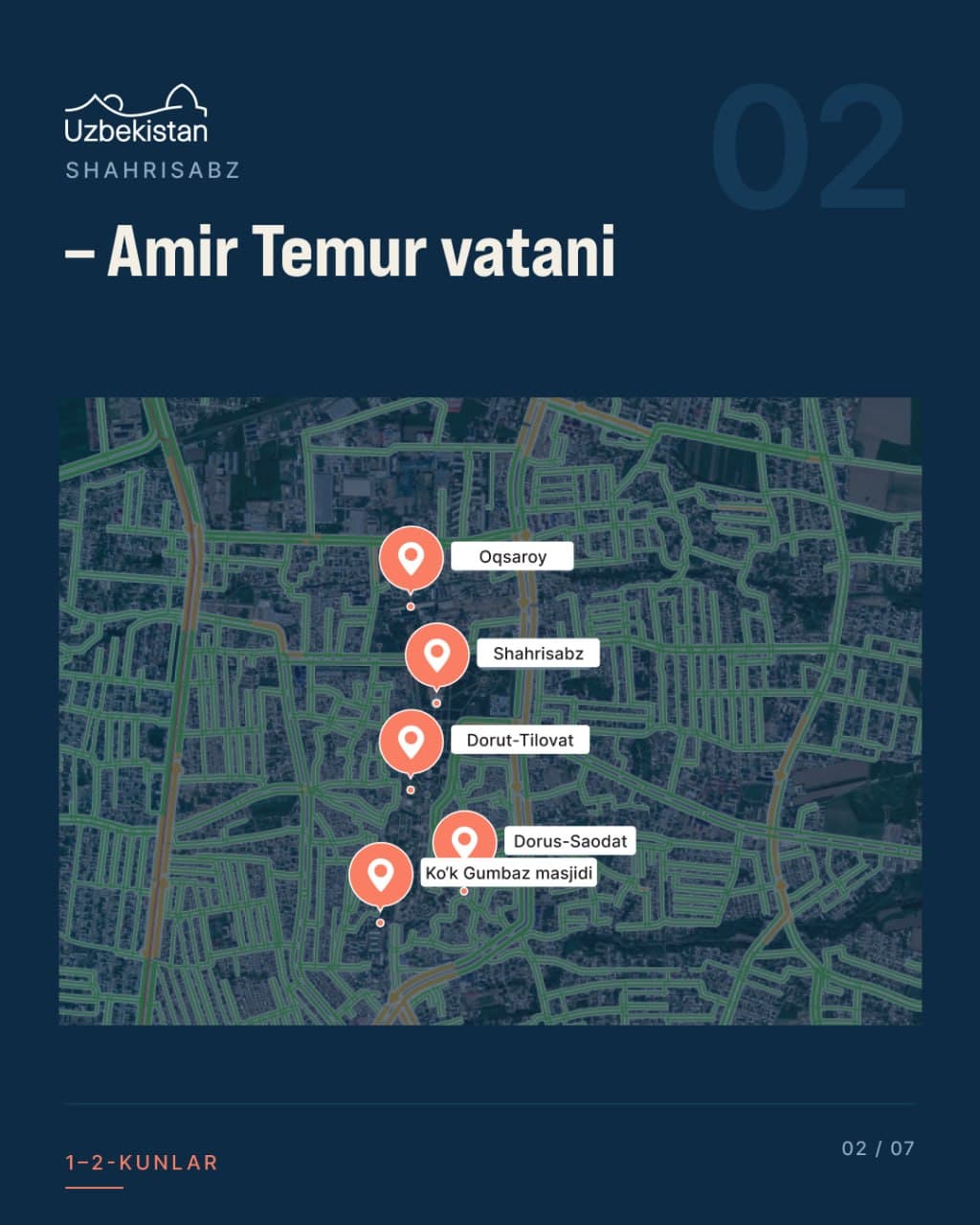 Shahrisabzdan Mirakigacha: Qashqadaryoni kashf etuvchi to‘rt kunlik marshrut