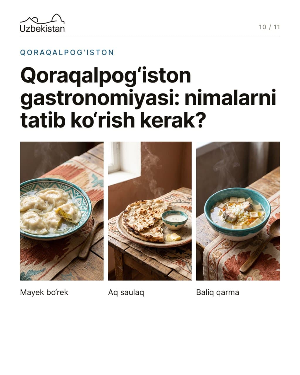 Pack your bags — we’re off to Khorezm and Karakalpakstan!