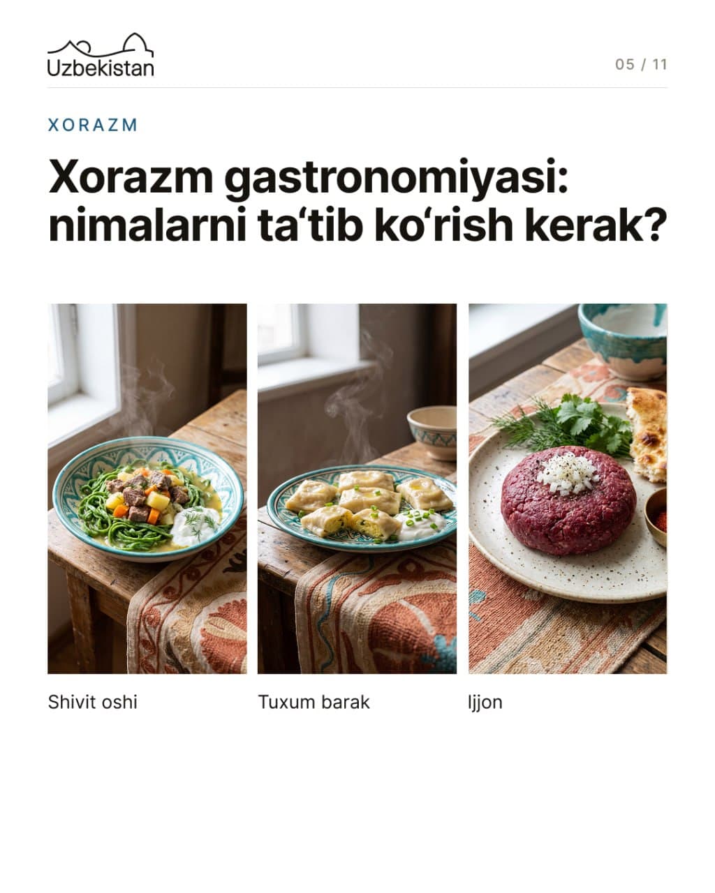 Pack your bags — we’re off to Khorezm and Karakalpakstan!