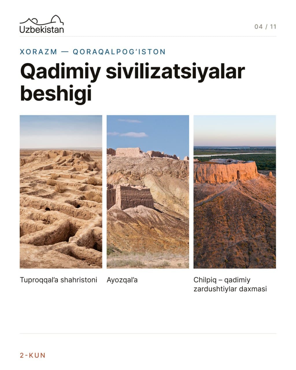 Pack your bags — we’re off to Khorezm and Karakalpakstan!