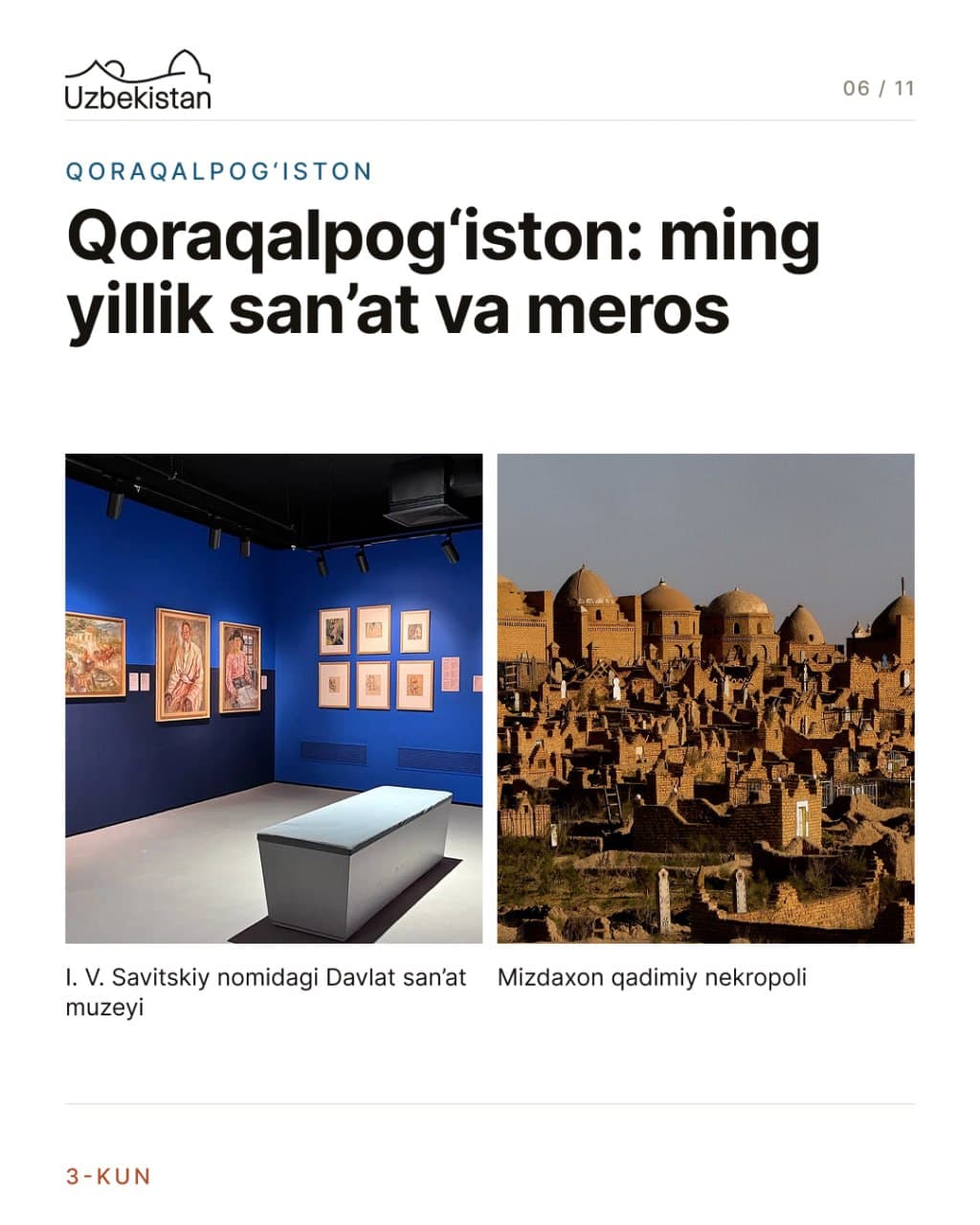 Pack your bags — we’re off to Khorezm and Karakalpakstan!