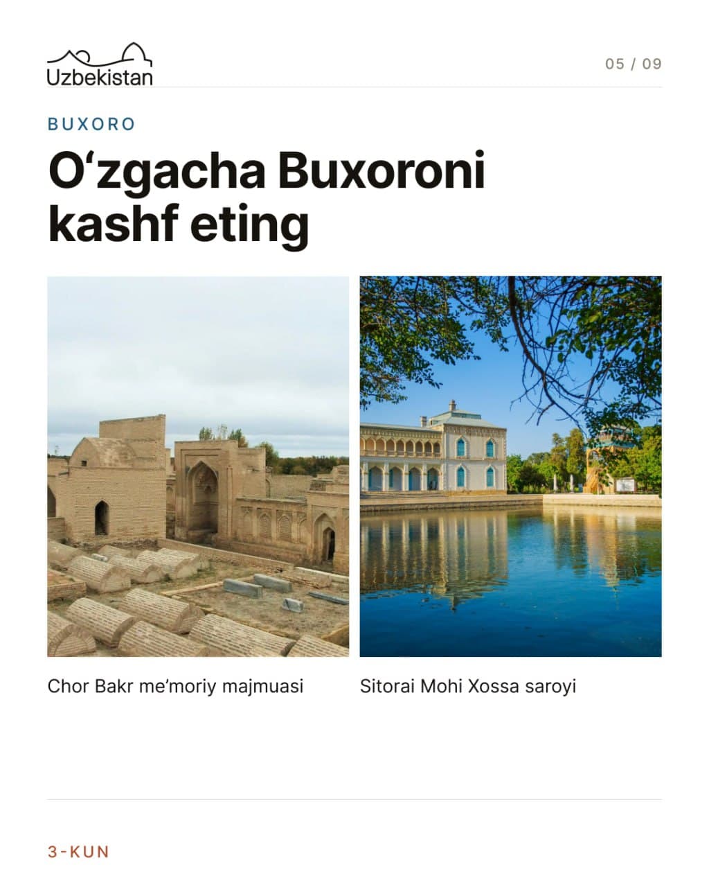 Want to make the most of four festive days? Discover Ancient Bukhara!
