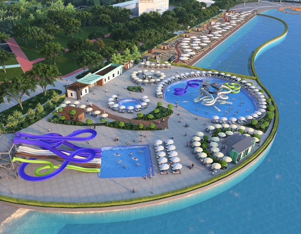 A new tourist destination is being created around an artificial lake in Navoi