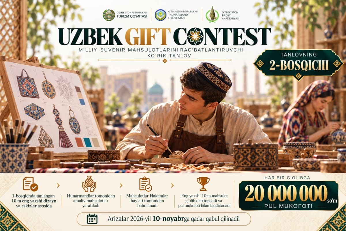 “Uzbek Gift Contest” tanlovining ikkinchi bosqichiga start berildi