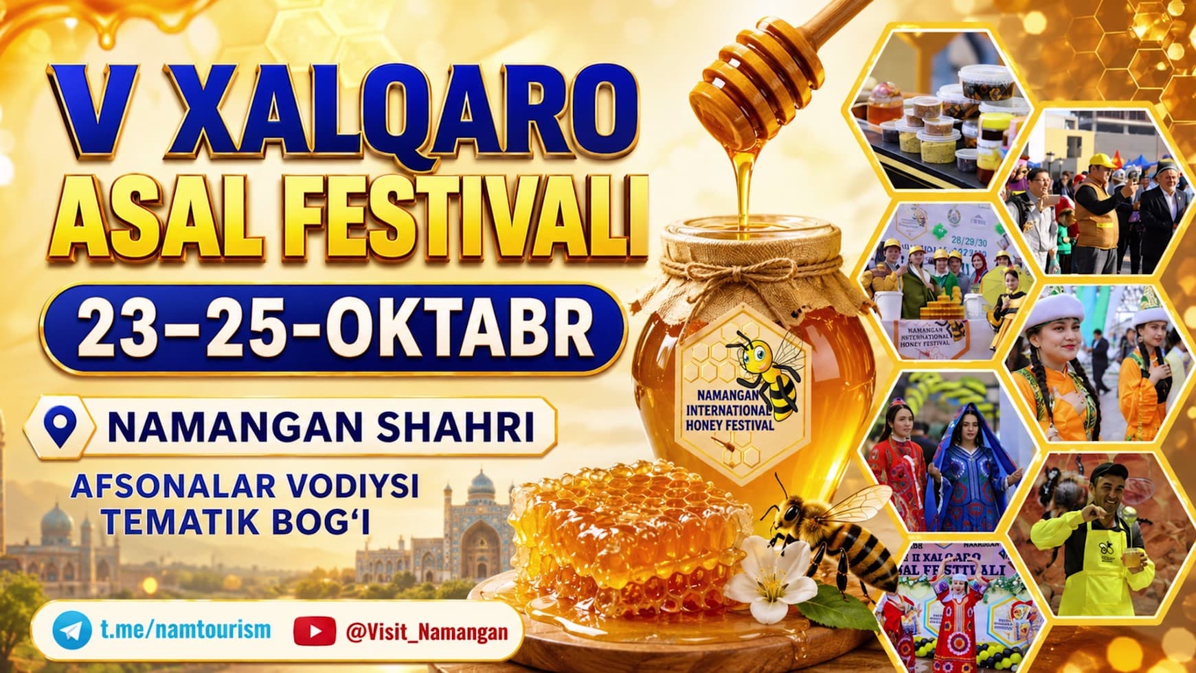 Namanganda V Xalqaro asal festivali bo‘lib o‘tadi