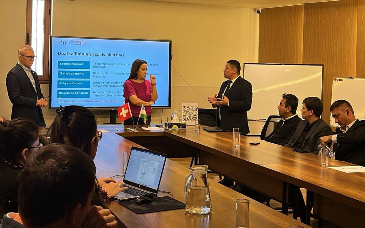 Buxoroda mehmonxona sohasida dual ta’limni joriy etiş böyiça trening bölib ötdi
