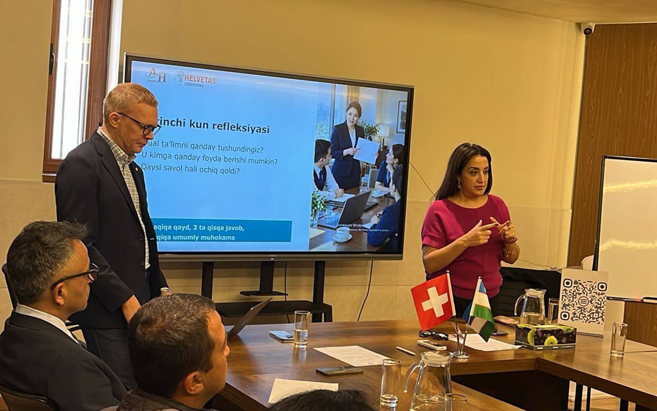 Buxoroda mehmonxona sohasida dual ta’limni joriy etiş böyiça trening bölib ötdi