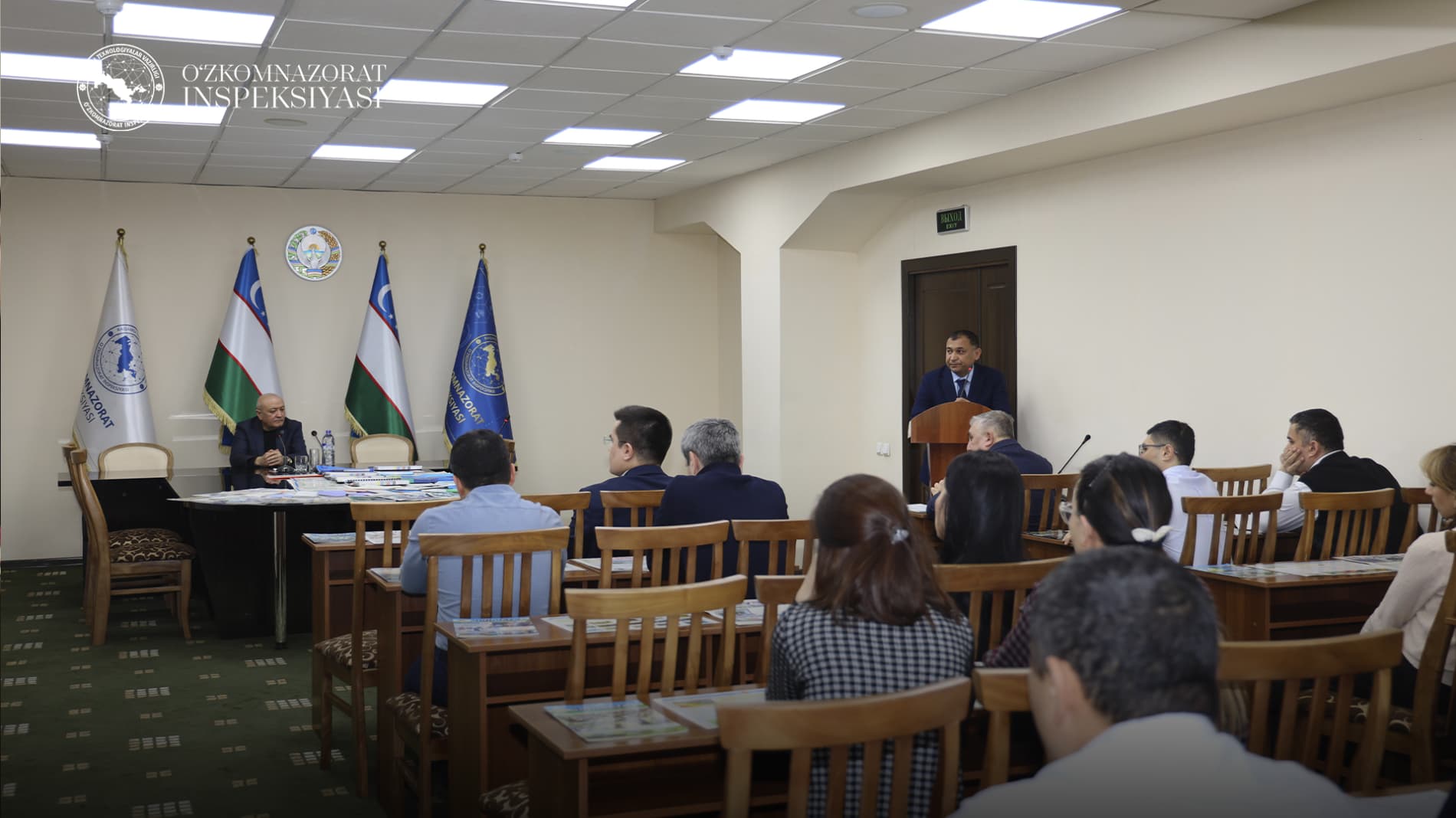 “O‘zkomnazorat” Inspeksiyasida fuqaro muhofazasi bo‘yicha o‘quv mashg‘uloti o‘tkazildi