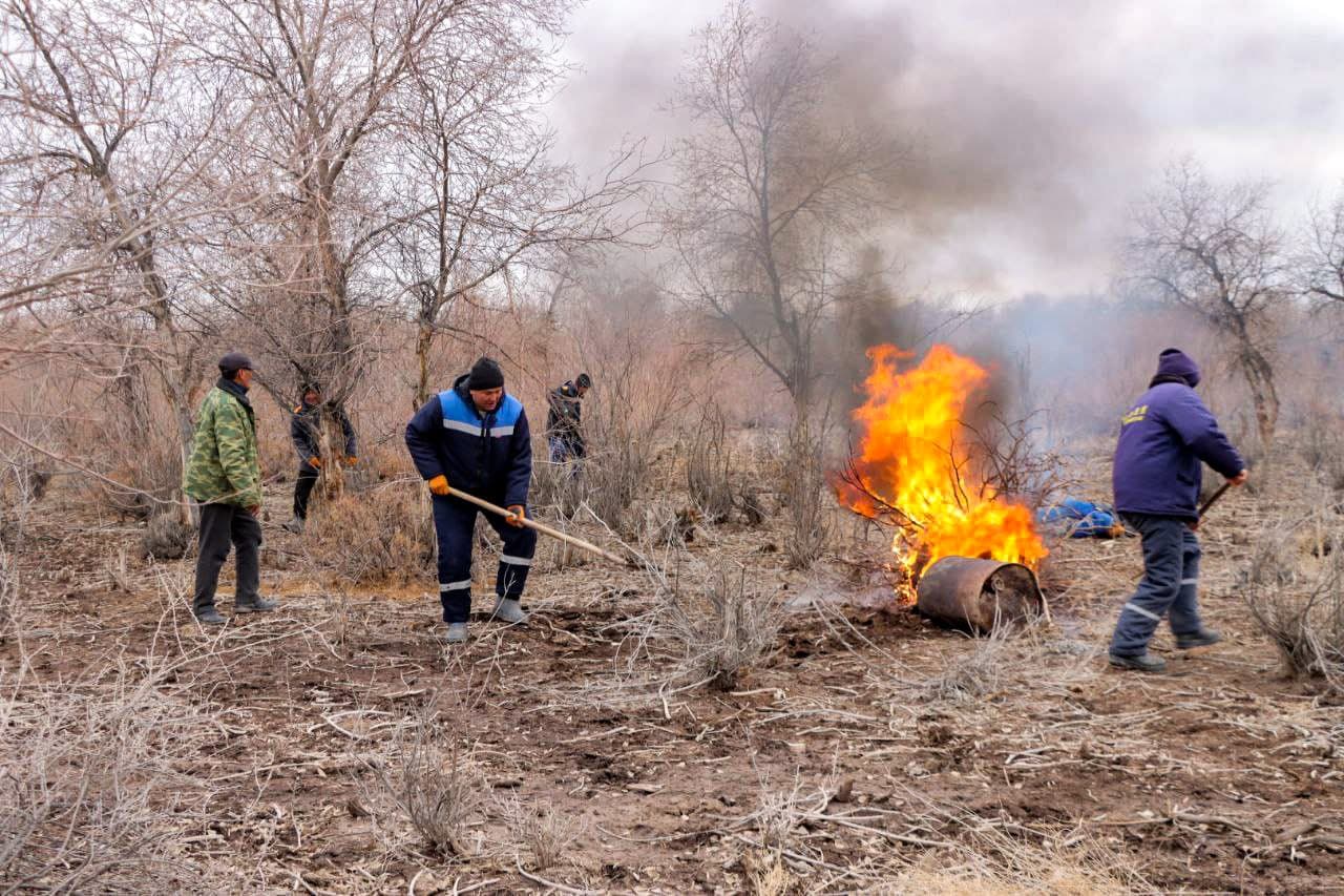 Бўзатовда ёнғин хавфсизлиги бўйича амалий семинар ўтказилди
