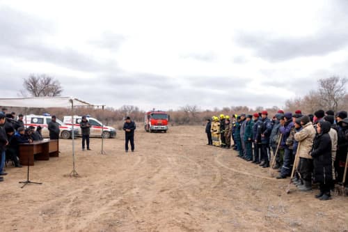 В Бозатауский район прошёл практический семинар по пожарной безопасности