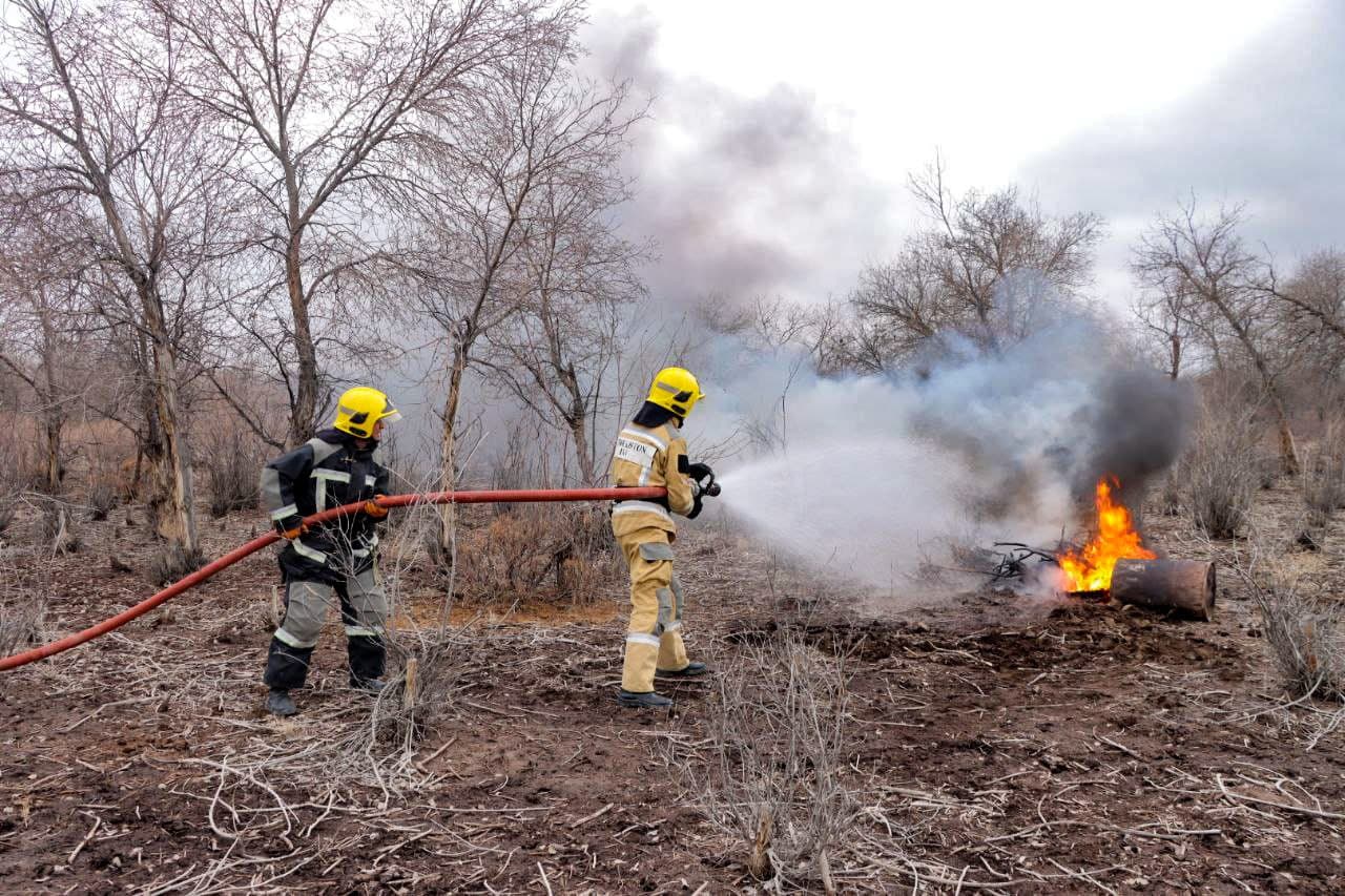 Бўзатовда ёнғин хавфсизлиги бўйича амалий семинар ўтказилди