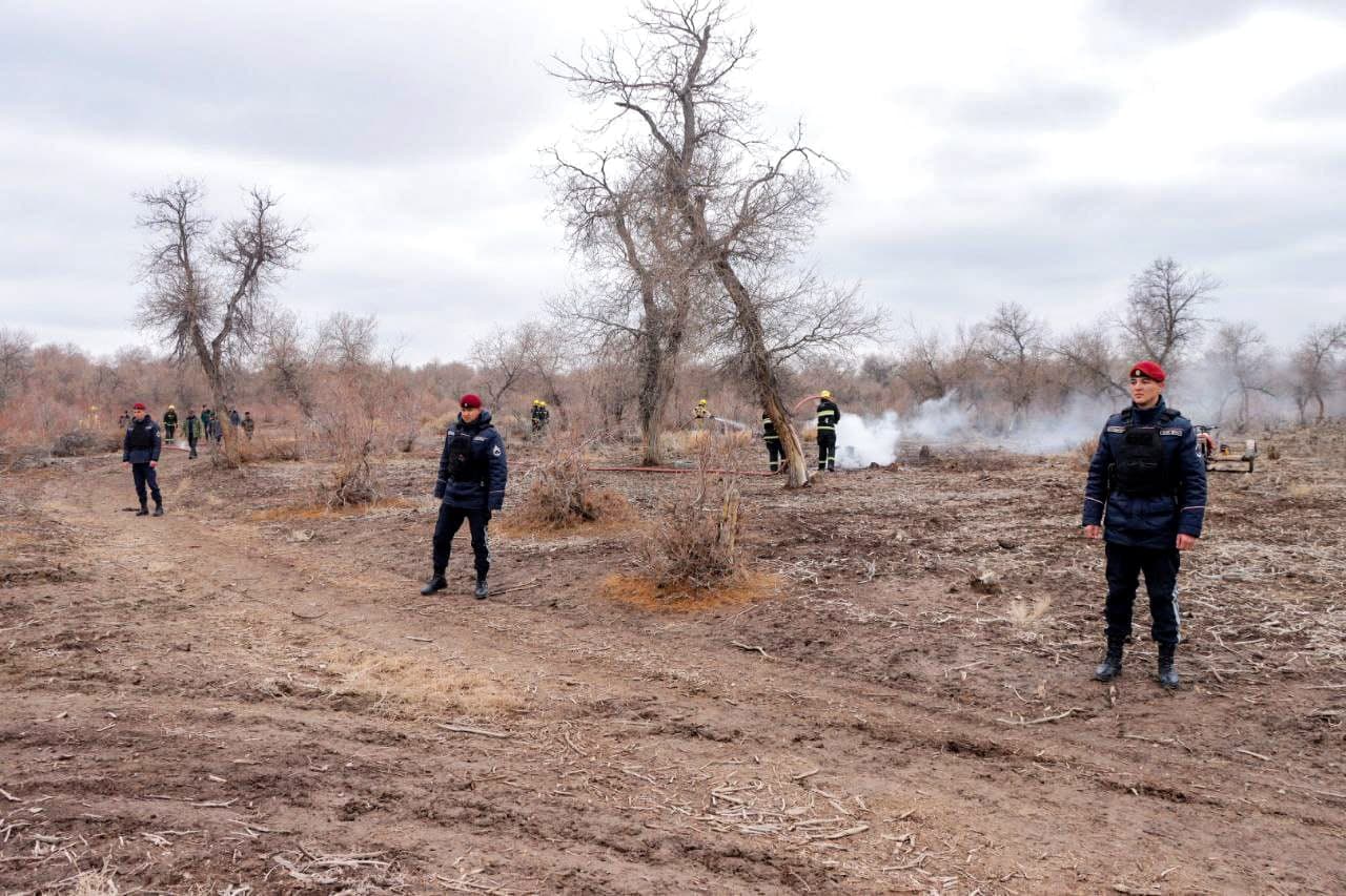 Бўзатовда ёнғин хавфсизлиги бўйича амалий семинар ўтказилди