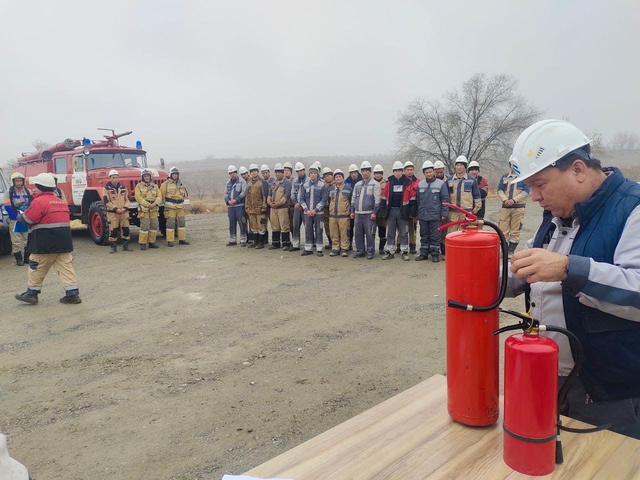 Training and practical exercises were held at the Polvontash oil field