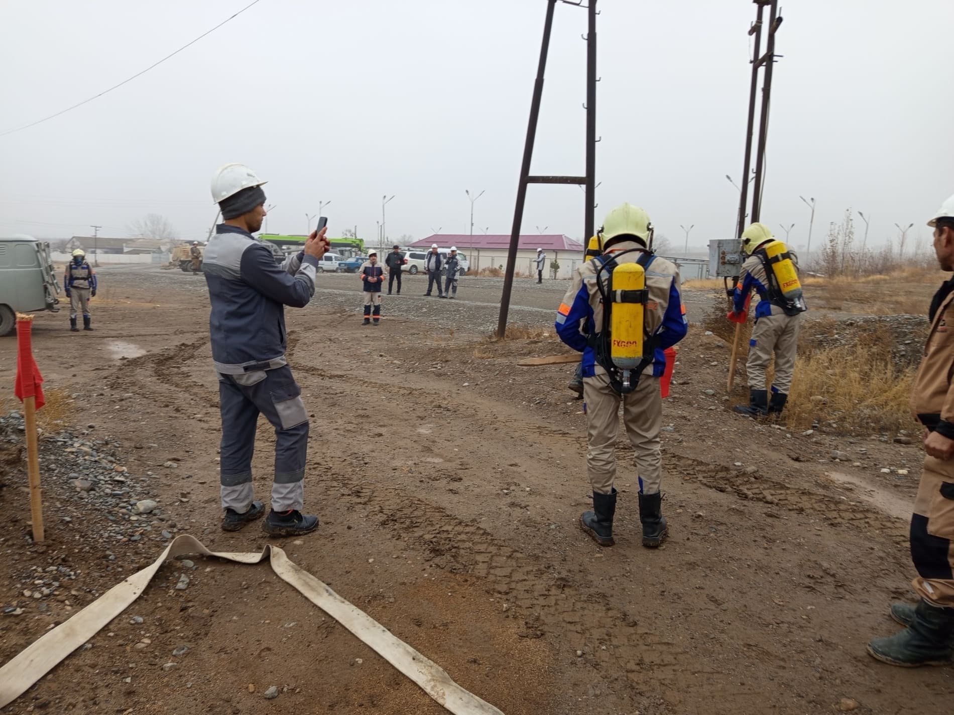 Training and practical exercises were held at the Polvontash oil field