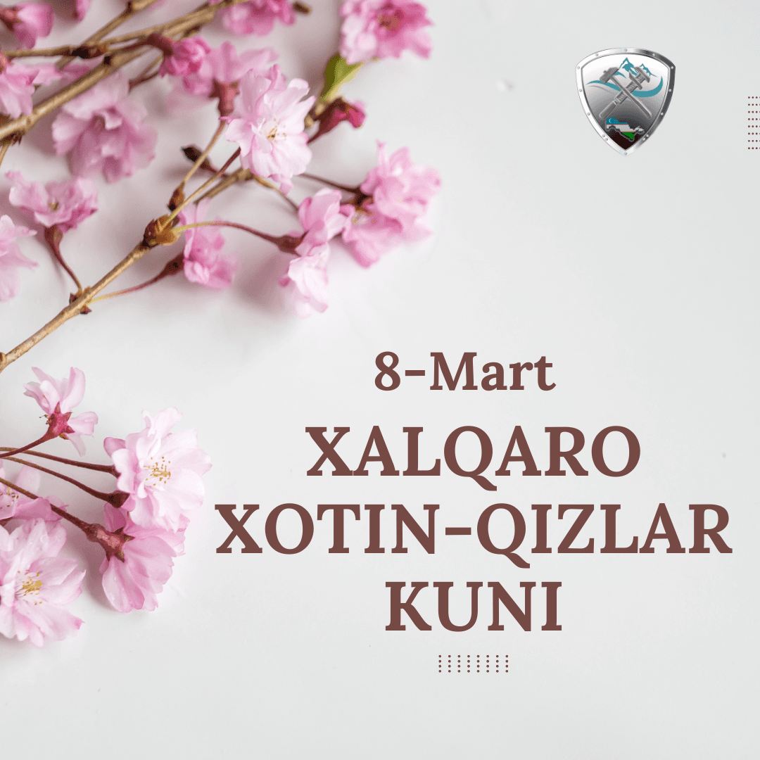 8 март – Халқаро хотин-қизлар куни муносабати билан Тоғ-кон саноати ва геология соҳасини назорат қилиш инспекцияси бошлиғи Адилов Жасур Магруповичнинг байрам табриги